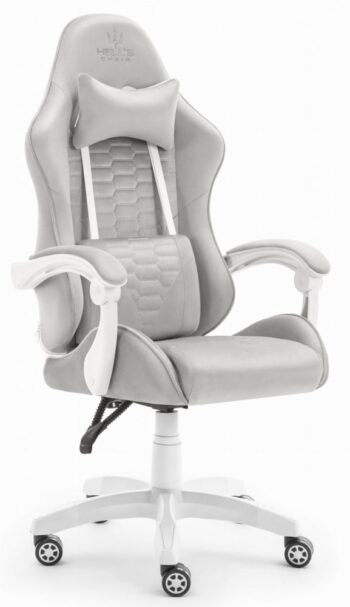 Herné kreslo HC-1000 Grey-White látkové
