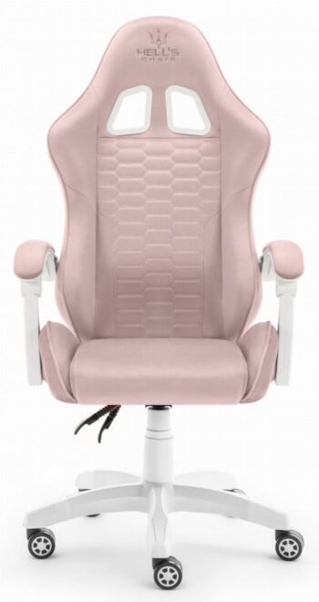 Herné kreslo HC-1000 Pink-White látkové