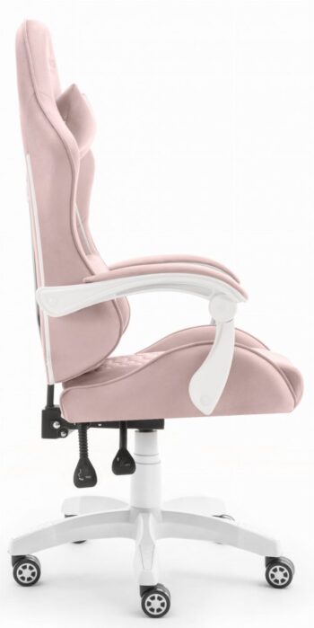 Herné kreslo HC-1000 Pink-White látkové