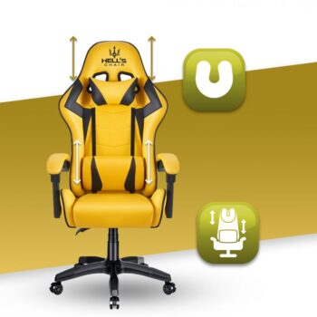 Herné kreslo HC-1007 Yellow