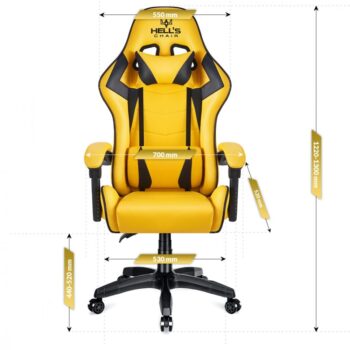 Herné kreslo HC-1007 Yellow