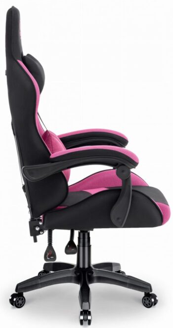Herné kreslo Rainbow Pink-Black Mesh