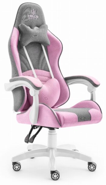 Herné kreslo Rainbow Pink Gray Mesh