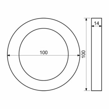 Hliníkové číslo 0 3D štruktúrovaný povrch RN.100LV.0.AL.AM.3D