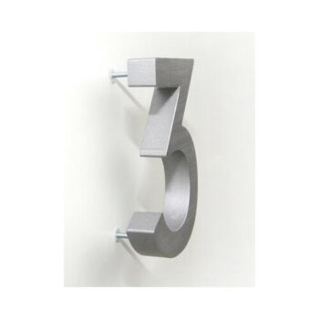 Hliníkové číslo 5 3D brúsený povrch RN.100LV.5.AL.3D