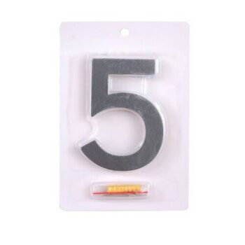 Hliníkové číslo 8 3D štruktúrovaný povrch RN.100LV.8.AL.AM.3D