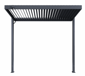 Hliníkový prístrešok na gril s otváracou strechou 254 × 160 cm