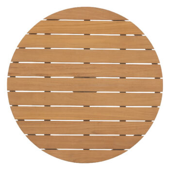 Hliníkový stolík EMOTION Ø 87 cm (teak)