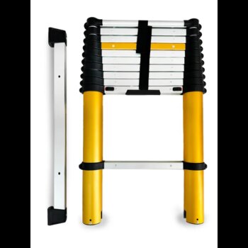 Hliníkový teleskopický rebrík 11-stupňový 150 kg