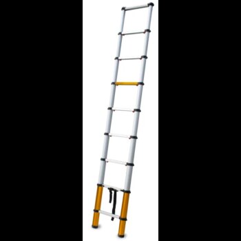 Hliníkový teleskopický rebrík 9-stupňový 150 kg