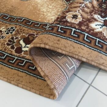 Hnedý koberec do obývačky vo vintage štýle Šírka: 80 cm | Dĺžka: 150 cm