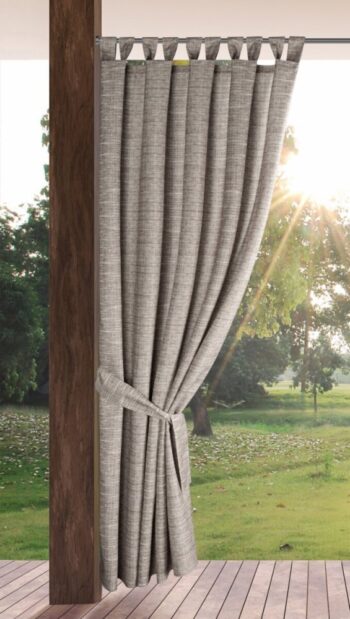 Hnedý melírovaný vodeodolný záves do altánku Šírka: 155 cm | Dĺžka: 220 cm