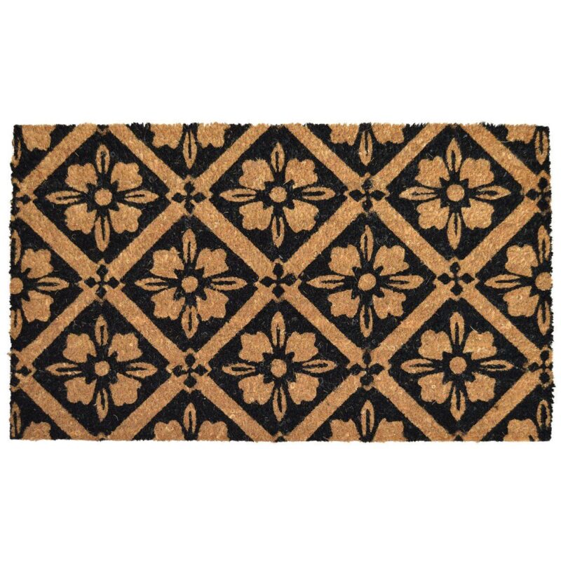 Home Elements Kokosová rohožka Kvetinky, 40 x 60 cm Home Elements Kokosová rohožka Kvetinky, 40 x 60 cm