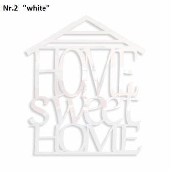 Home sweet home dekoračný nápis na stenu tmavozelená