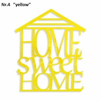 Home sweet home dekoračný nápis na stenu zrkadlová