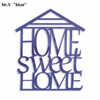 Home sweet home dekoračný nápis na stenu zrkadlová