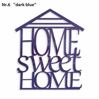 Home sweet home dekoračný nápis na stenu zrkadlová