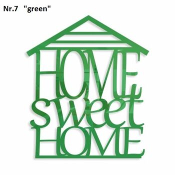 Home sweet home dekoračný nápis na stenu zrkadlová