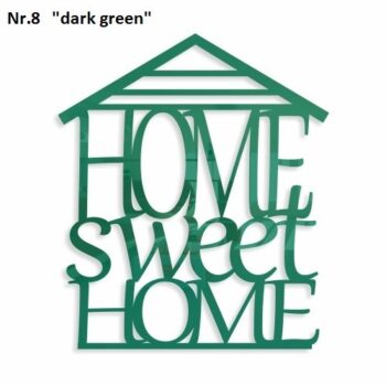 Home sweet home dekoračný nápis na stenu zrkadlová