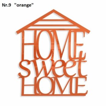 Home sweet home dekoračný nápis na stenu zrkadlová