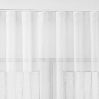 Homede Záclona Kresz Wave Tape, biela, 140 x 175 cm