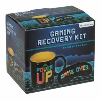 Hrnček a maska na oči Power Up/Game Over