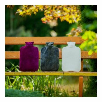 Hugo Frosch Termofor Eco Classic Comfort so zamatovým obalom 2 l, krémová