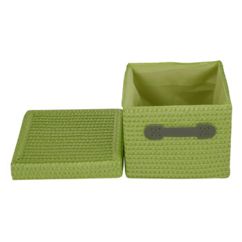 KONDELA Iberis úložný box (4 ks) oranžová / olivová / zelená / hnedá – Obrázok 11