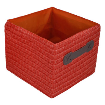KONDELA Iberis úložný box (4 ks) oranžová / olivová / zelená / hnedá – Obrázok 6