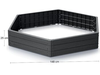 Plastový vyvýšený záhon IBWH v antracitovej farbe je ideálnym riešením pre vašu záhradu. Tento produkt od značky NABBI je navrhnutý s moderným vzhľadom, ktorý sa hodí do každej záhrady. Je vyrobený z plastu, čo ho robí odolným voči poveternostným podmienkam a ľahko udržiavateľným - stačí ho…