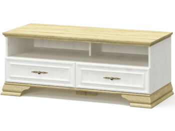 Elegancia a dizajn TV stolíka IGINS TV-2DRW sa bude nádherne vynímať vo Vašej obývačke. Získa si Vás tiež svojou eleganciou a provensálskymi prvkami, ako sú zaujímavé ornamentové úchytky, vrchná doska ukončená ozdobnou lištou či netradičné riešenie nožičiek. Farebné prevedenie sosna Andersen je…