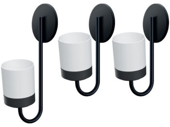 NABBI IKBH600 kvetináč na stenu biela / čierna – Obrázok 3