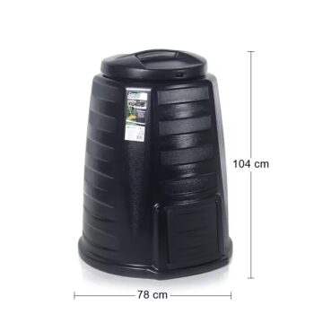 Zefektívnite recyklovanie bioodpadu z domácnosti so záhradným kompostérom IKECO340 340 l. Kvalitný kompostér by nemal chýbať na žiadnej dobrej záhrade. Recyklovanie nie je náročné ani nijak extra namáhavé a získate tým kvalitný kompost, ktorým oživíte pôdu a pripravíte ju tak na výsadbu rastlín…