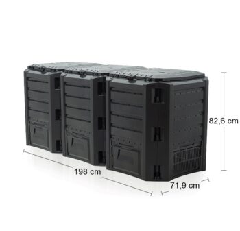 Segmentový záhradný kompostér IKLM1200C 1200 l je zostavený z troch modulov s celkovým objemom 1200 litrov. Je to praktické a ekologické riešenie pre veľké záhrady a kvalitný kompostér by nemal chýbať na žiadnej dobrej záhrade. Recyklovanie nie je náročné ani nijak extra namáhavé a získate tým…