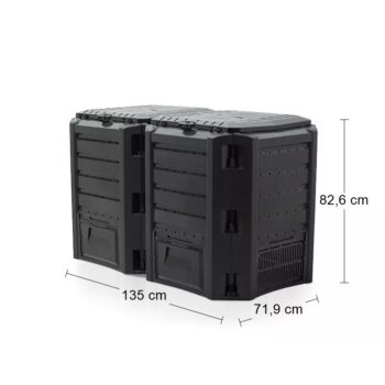 Segmentový záhradný kompostér IKLM800C 800 l je zostavený z dvoch modulov s celkovým objemom 800 litrov. Je to praktické a ekologické riešenie pre veľké záhrady a kvalitný kompostér by nemal chýbať na žiadnej dobrej záhrade. Recyklovanie nie je náročné ani nijak extra namáhavé a získate tým…