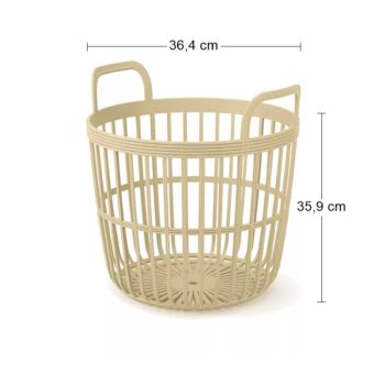 Milovníci poriadku a usporiadaných vecí si určite prídu na svoje s plastovým univerzálnym košom s úchytkami IKPIO370 37 cm. Jeho elegantný tvar, prevedenie v béžovej farbe a súlad proporcií krásne zútulní interiér a stane sa neprehliadnuteľným doplnkom. Vyrobený je z ľahkého, no veľmi odolného…