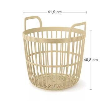 Milovníci poriadku a usporiadaných vecí si určite prídu na svoje s plastovým univerzálnym košom s úchytkami IKPIO430 43 cm. Jeho elegantný tvar, prevedenie v béžovej farbe a súlad proporcií krásne zútulní interiér a stane sa neprehliadnuteľným doplnkom. Vyrobený je z ľahkého, no veľmi odolného…