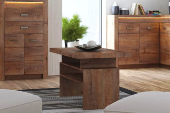 Konferenčný stolík I-13 je jedným z 25 prvkov sektorového nábytku INDIE. Tento nábytok je navrhnutý v štýlovom dizajne s jasnou štruktúrou dreva. Spolu s výnimočnou hrúbkou dosky a patinovou úpravou dáva nábytku rustikálny nádych. Stolík I-13 ponúka 2 odkladacie poličky ako aj hornú dosku, vhodnú na položenie dekorácie či občestvenia. Nábytok je vyrobený z kvalitnej LTD dosky, ktorá je opatrená ochrannou ABS hranou. Farebné prevedenie: jaseň svetlý.  Rozmery (v/š/h): 60 x 120 x 60 cm. Hrúbka dosky je 16 /48 mm. Dodávame v demontovanom stave.Sektorový nábytok INDIE je v ponuke v 4 farebných odtieňoch: jaseň tmavý, dub grandson, jaseň svetlý alebo craft biely. Ponúka viacero elementov, z ktorých si môžete zariadiť útulnú obývačku, jedáleň, spálňu ale aj pracovňu. Variabilita a funkčnosť nábytku zaručí praktické využitie priestoru. Jedinečný vzhľad nábytku vnesie do  každej miestnosti nezameniteľnú atmosféru a dodá mu šmrnc. 