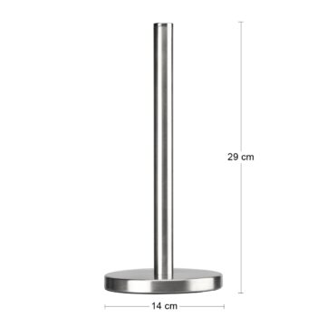 Kovový stojan na kuchynské utierky INOX je vyrobený v krásnom nerezovom prevedení. Vďaka jeho farbe a jednoduchému dizajnu sa skvele hodí do štýlu každej kuchyne, kde bude nie len praktickým pomocníkom na odloženie papierových vreckoviek, ale tiež bude krásnym dizajnovým doplnkom. Rozmer&nbsp…