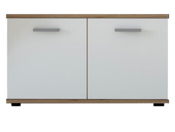 Predstavujeme vám moderný botník Iria 2D C, ktorý je ideálnym riešením pre vašu predsieň. Tento elegantný kus nábytku v prevedení dub wotan / biela kombinuje funkčnosť s estetickým vzhľadom, čím prispieva k útulnosti vášho interiéru.