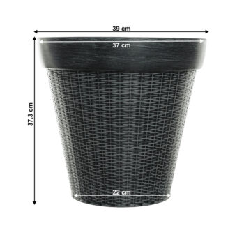 Plastový kvetináč Irom Typ 2 v elegantnej sivej farbe je ideálnym riešením pre všetkých milovníkov moderného dizajnu, ktorí hľadajú praktické a esteticky príjemné riešenie pre svoje rastliny. Tento kvetináč od značky KONDELA je vyrobený z kvalitného plastu, čo zaručuje jeho dlhú životnosť…