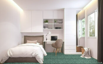 ITC, Koberec metráž Bella Marbella 25, na mieru, šíře 3m,4m,5m, zelená, filc, obývacia izba