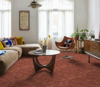 ITC, Koberec metráž Spring 6440, na mieru, šíře 4m, oranžová, filc, detská izba