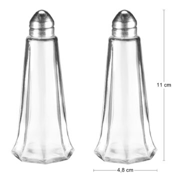 Sada koreničiek IVO (2 ks) je praktická sada dvoch koreničiek na soľ a korenie, so stojanom. Každá má objem 40 ml a sú vyrobené z priehľadného skla, stojan je z ocele v prevedení nerezová. Koreničky Fabio budú nie len praktickým pomocníkom, ale hlavne pekným dizajnovým prvkom v kuchyni.…