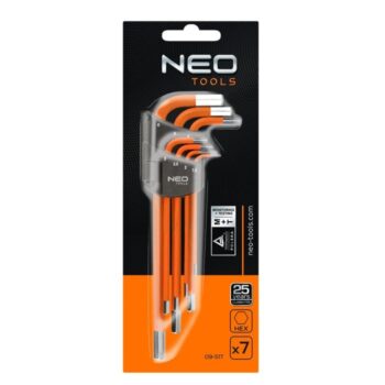 Imbusové kľúče 1,5-6 mm, sada 7 ks 09-517 NEO