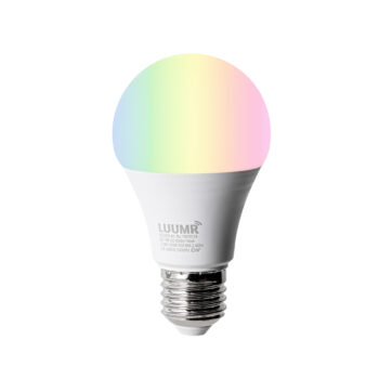Inteligentná moderná nástenná lampa čierna IP65 vrátane Wifi A60 - Houks