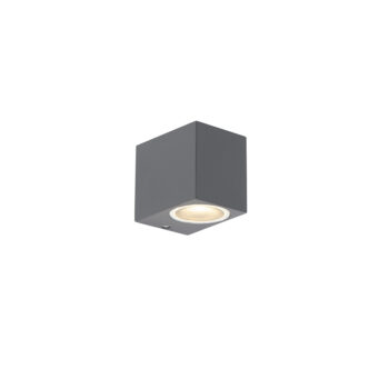 Inteligentná nástenná lampa čierna vrátane WiFi GU10 IP44 - Baleno
