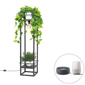 Inteligentná priemyselná stojaca lampa čierna vrátane Wifi G95 - Cage Rack