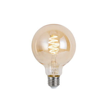 Inteligentná stmievateľná LED žiarovka E27 G95 Jantárová 4,9 W 320 lm 2500 K