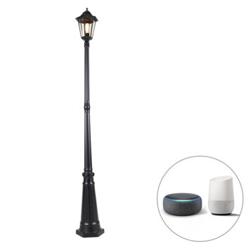 Inteligentná vonkajšia lampa čierna 200 cm IP44 vrátane Wifi ST64 - Havana